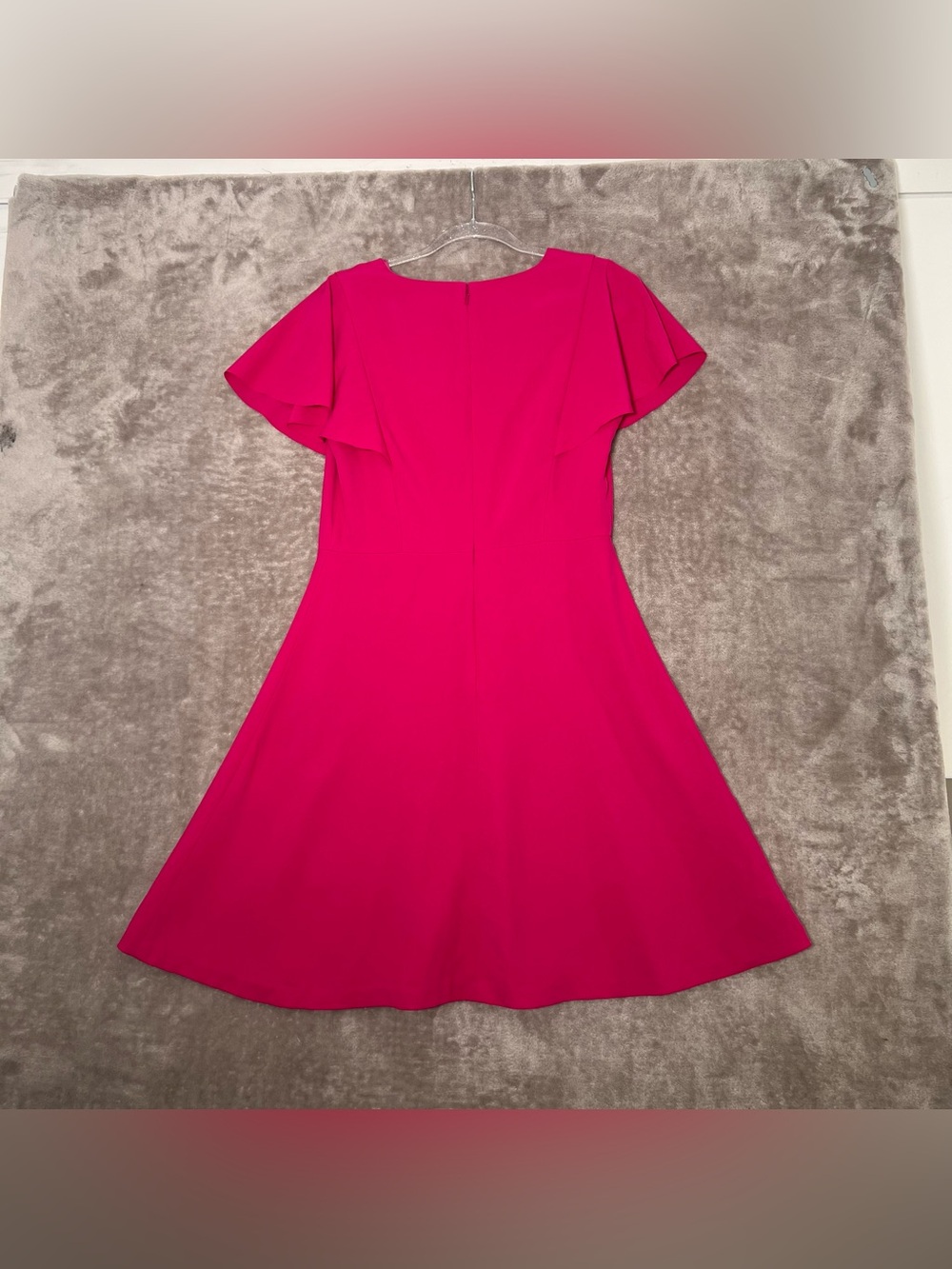 Banana republic Pink Dress Flutter Sleeve Women’s Size 8 - Picture 2 of 10